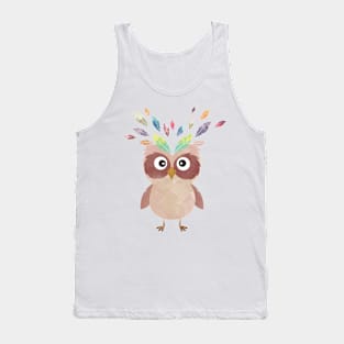 Whimsical Owl Tank Top